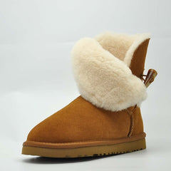 Genuine Cowhide Leather Snow Boots Winter Genuine Cowhide Leather Snow Boots Winter