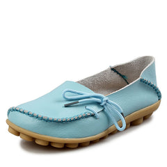 New Women Real Leather Shoes Moccasins Mother Loafers