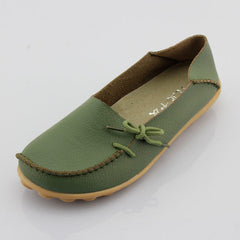 New Women Real Leather Shoes Moccasins Mother Loafers