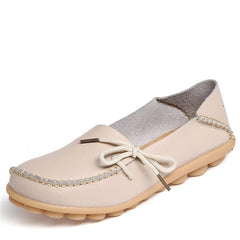 New Women Real Leather Shoes Moccasins Mother Loafers