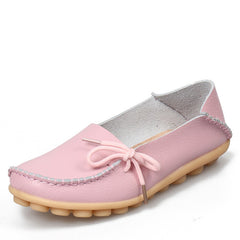 New Women Real Leather Shoes Moccasins Mother Loafers